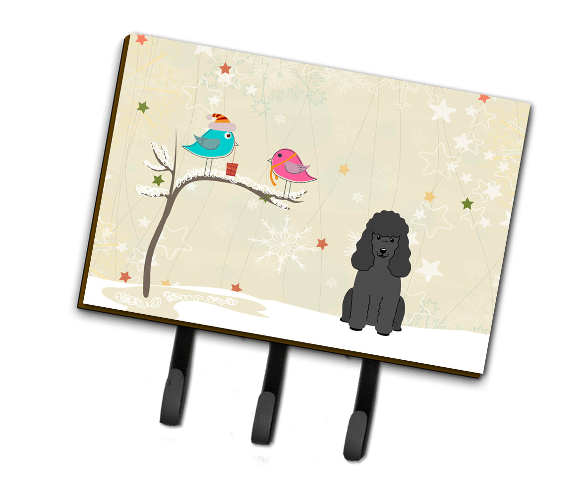 Christmas Presents between Friends Poodle Black Leash or Key Holder  the-store.com.