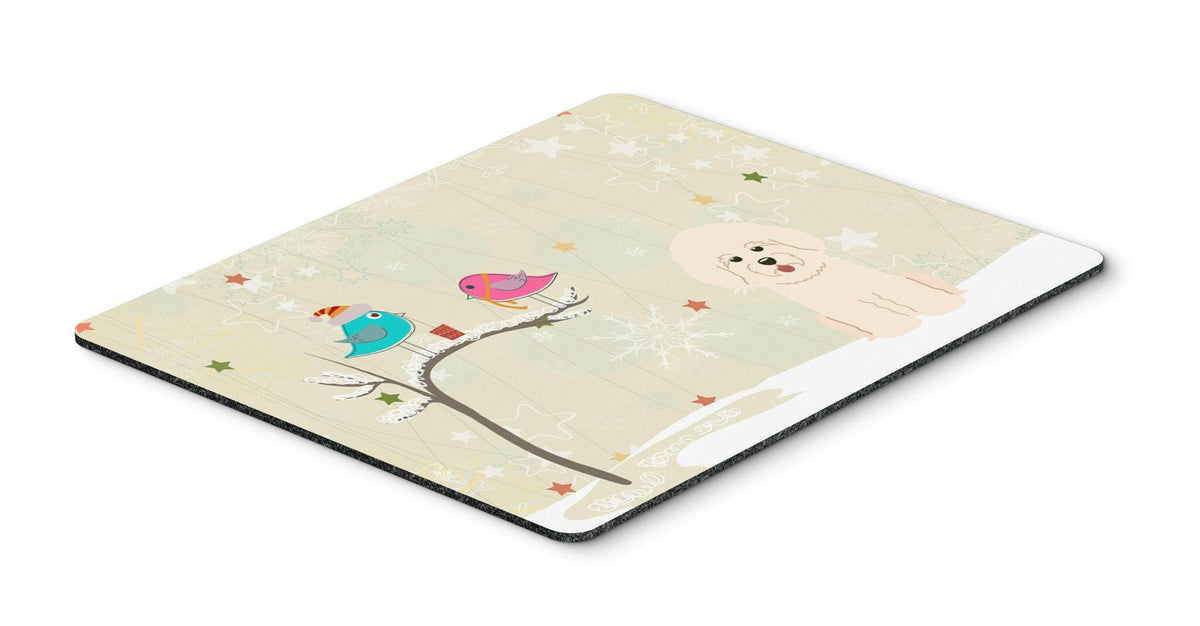 Christmas Presents between Friends Bichon Frise Mouse Pad, Hot Pad or Trivet BB2547MP by Caroline&#39;s Treasures