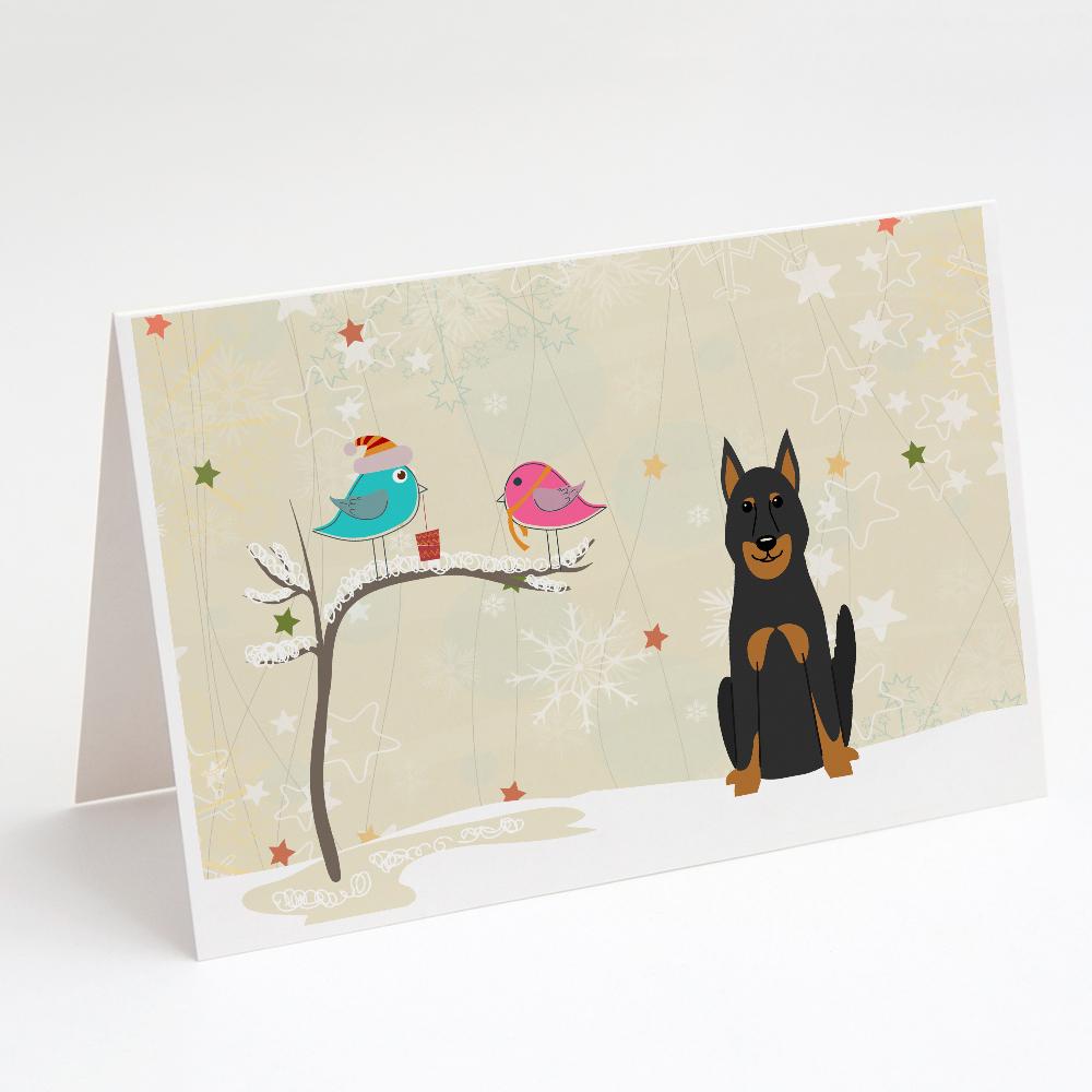 Buy this Christmas Presents between Friends Beauce Shepherd Dog Greeting Cards and Envelopes Pack of 8