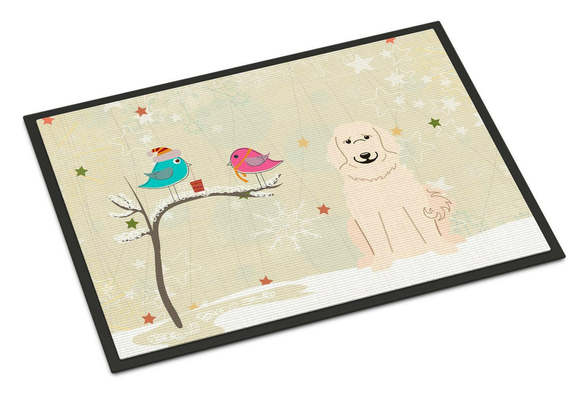 Christmas Presents between Friends Great Pyrenese Indoor or Outdoor Mat 18x27 BB2555MAT - the-store.com