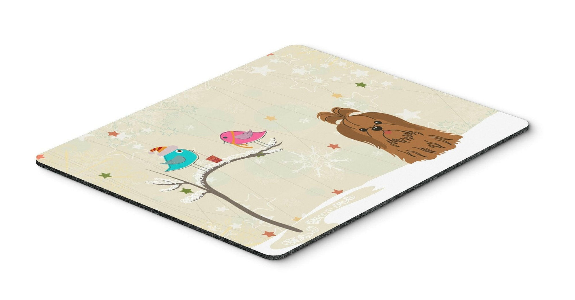 Christmas Presents between Friends Shih Tzu Chocolate Mouse Pad, Hot Pad or Trivet BB2558MP by Caroline's Treasures