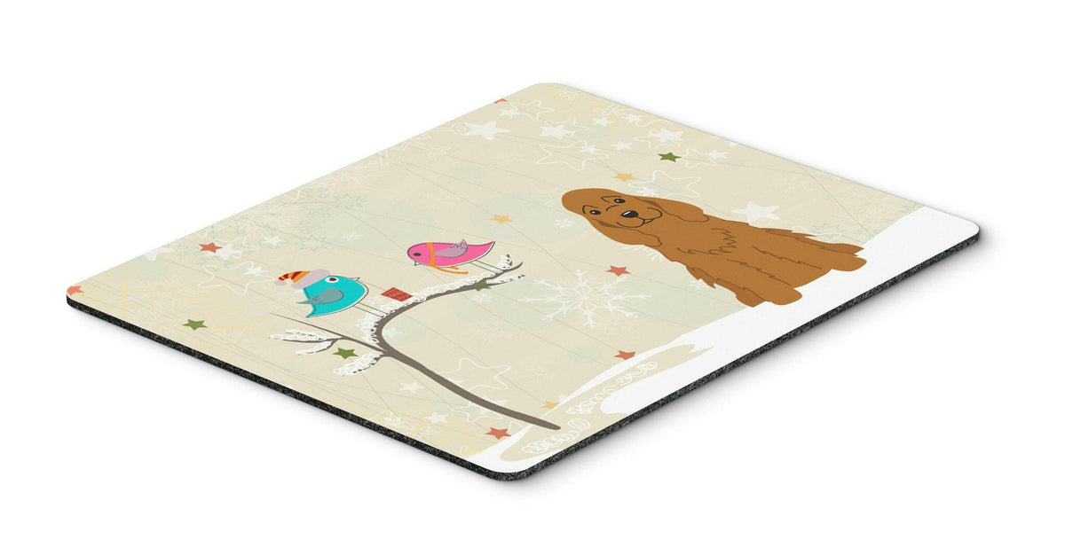 Christmas Presents between Friends Cocker Spaniel Red Mouse Pad, Hot Pad or Trivet BB2567MP by Caroline&#39;s Treasures