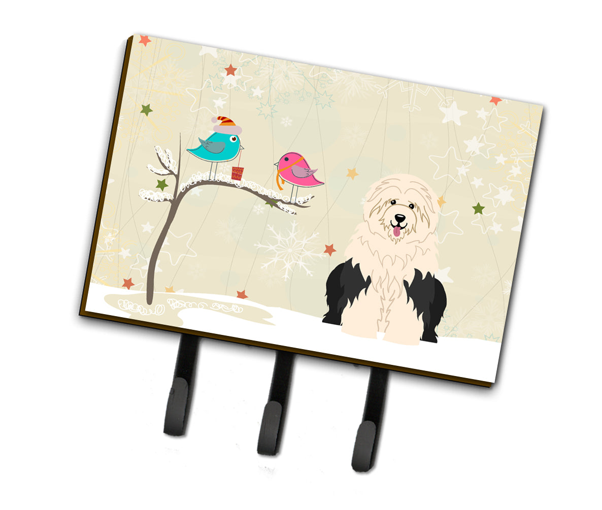 Christmas Presents between Friends Old English Sheepdog Leash or Key Holder BB2568TH68  the-store.com.