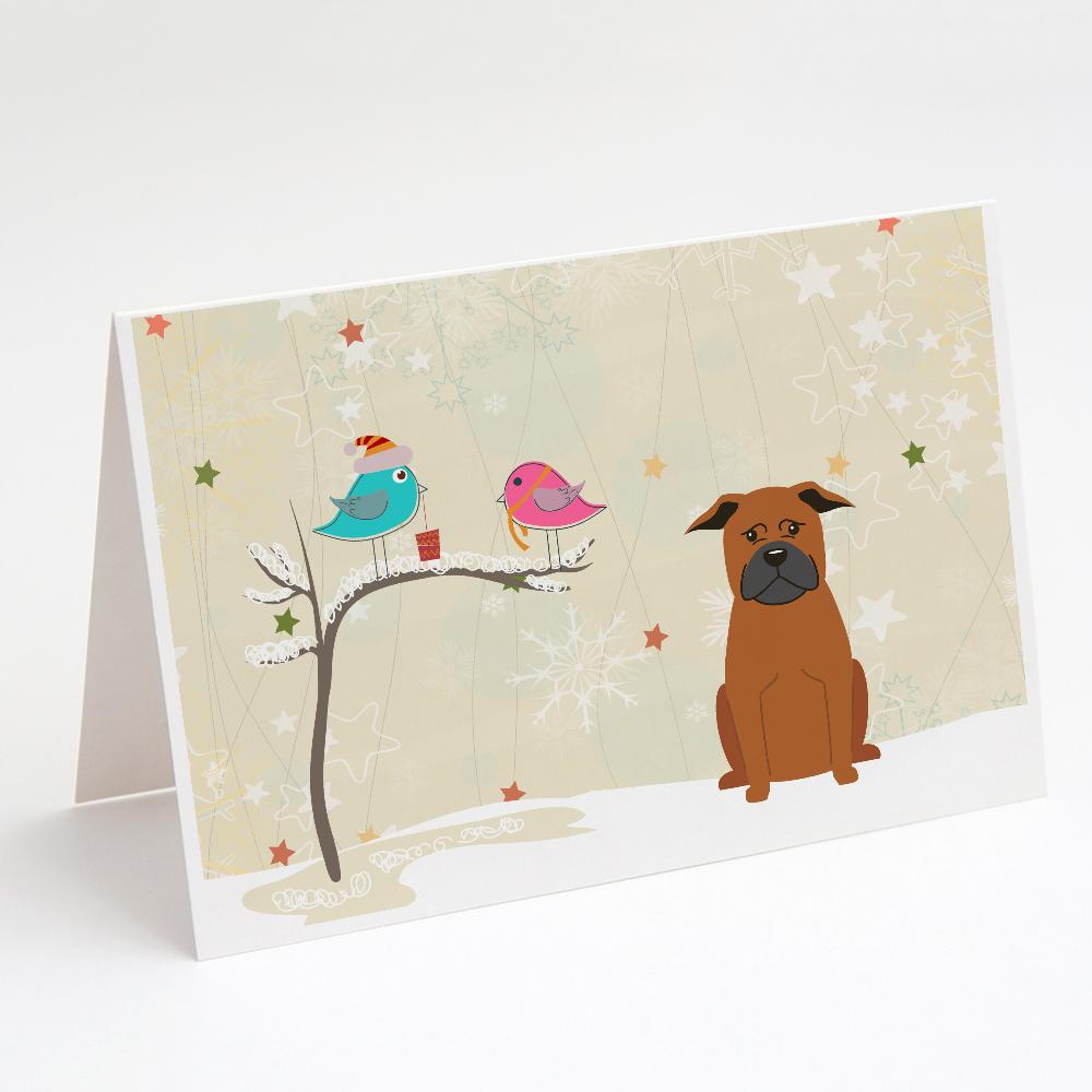 Buy this Christmas Presents between Friends Chinese Chongqing Dog Greeting Cards and Envelopes Pack of 8