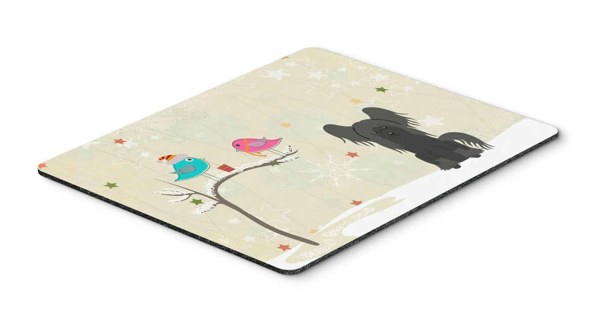 Christmas Presents between Friends Chinese Crested Black Mouse Pad, Hot Pad or Trivet BB2584MP by Caroline&#39;s Treasures