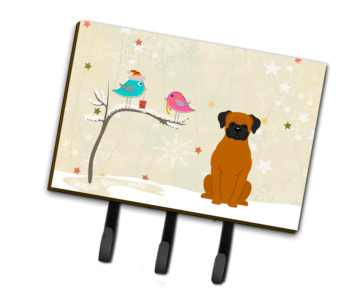 Christmas Presents between Friends Fawn Boxer Leash or Key Holder BB2587TH68  the-store.com.