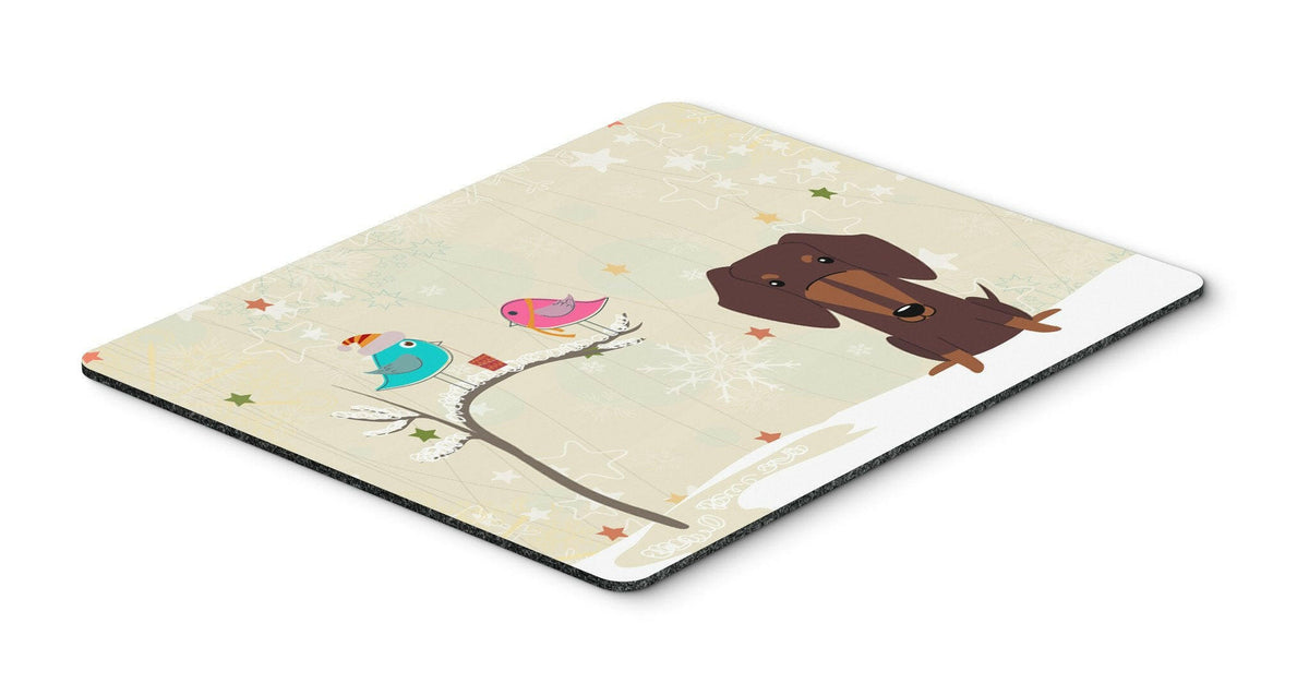 Christmas Presents between Friends Dachshund Chocolate Mouse Pad, Hot Pad or Trivet BB2603MP by Caroline&#39;s Treasures