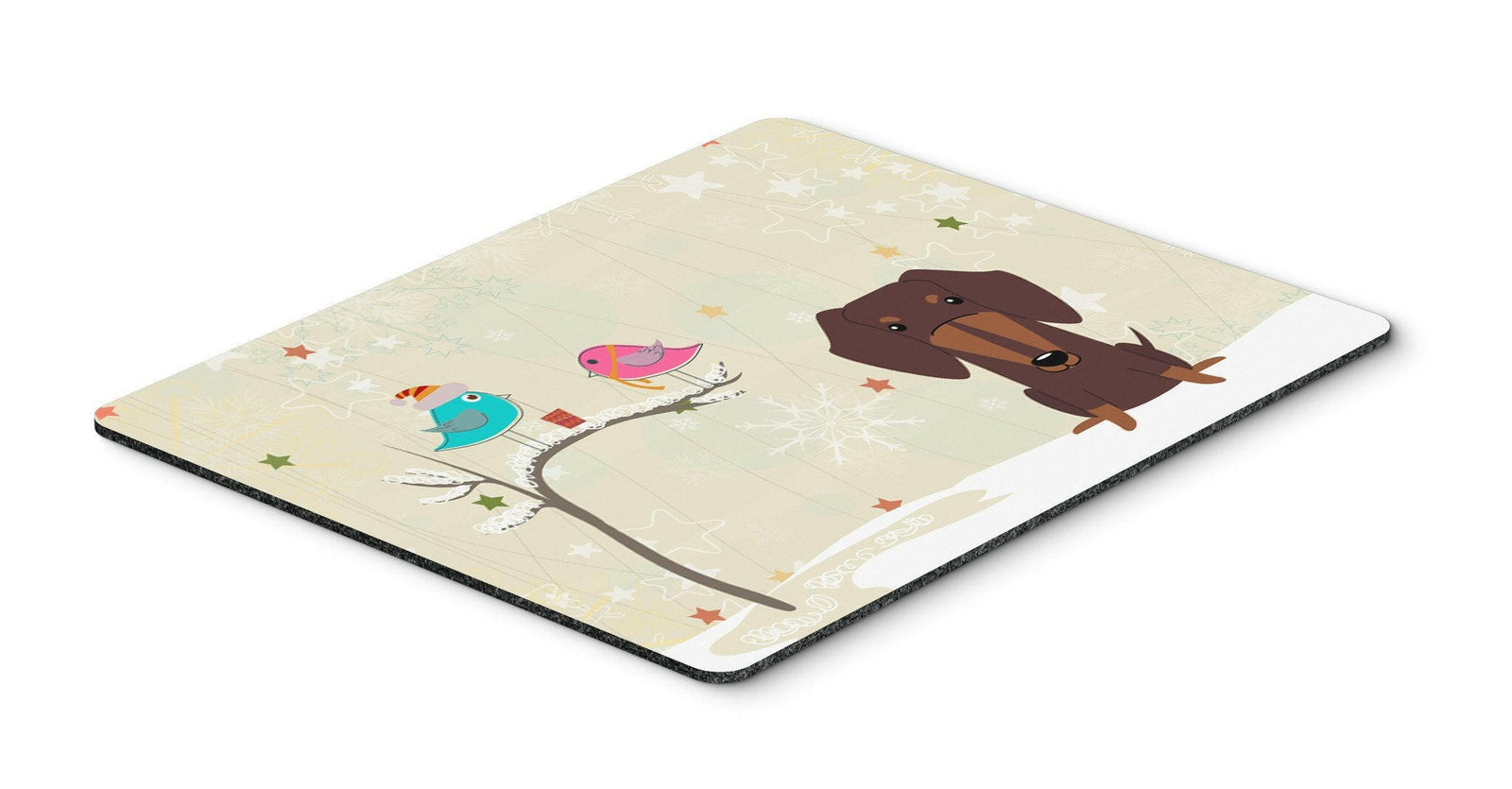 Christmas Presents between Friends Dachshund Chocolate Mouse Pad, Hot Pad or Trivet BB2603MP by Caroline's Treasures