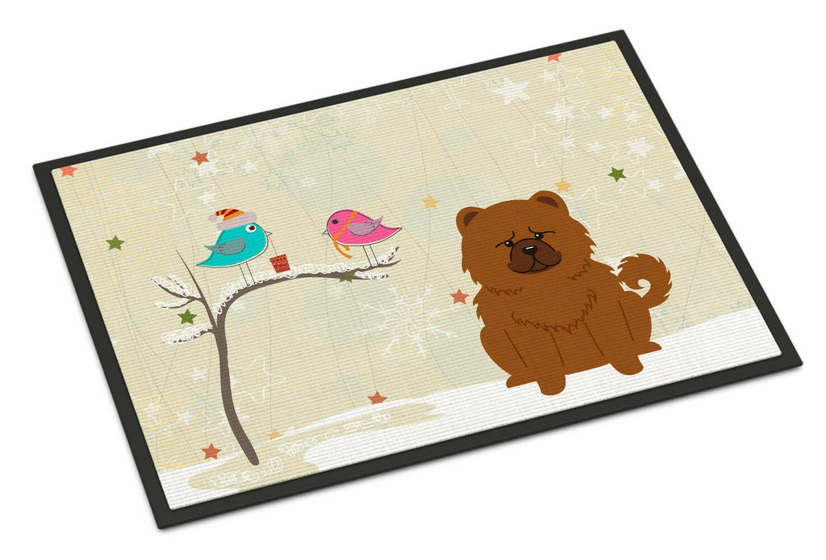 Christmas Presents between Friends Chow Chow Red Indoor or Outdoor Mat 24x36 BB2614JMAT - the-store.com