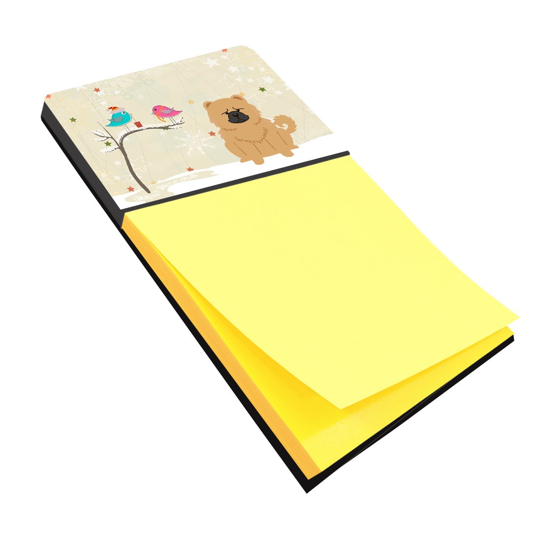 Christmas Presents between Friends Chow Chow Cream Sticky Note Holder BB2616SN by Caroline's Treasures
