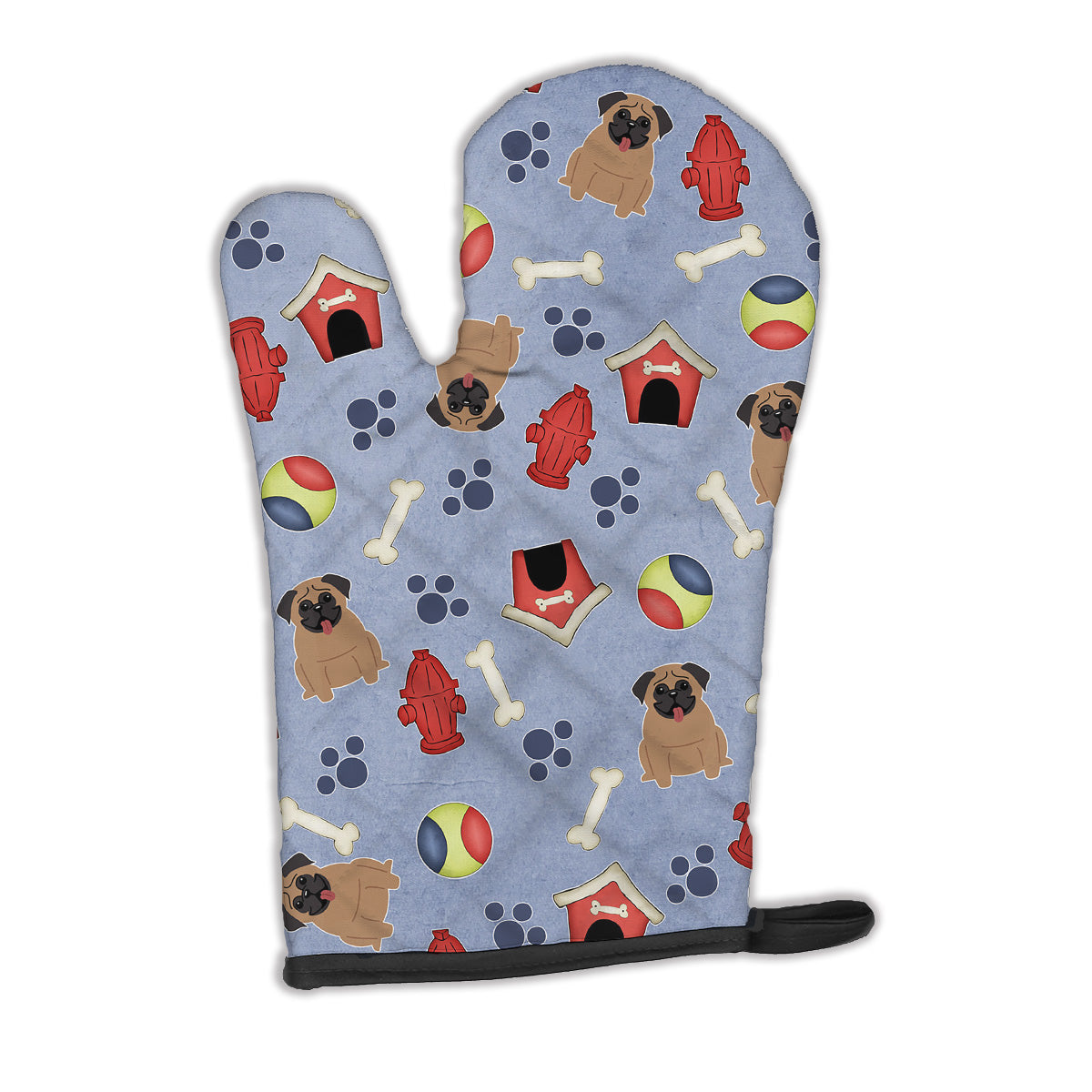 Dog House Collection Pug Brown Oven Mitt BB2618OVMT  the-store.com.