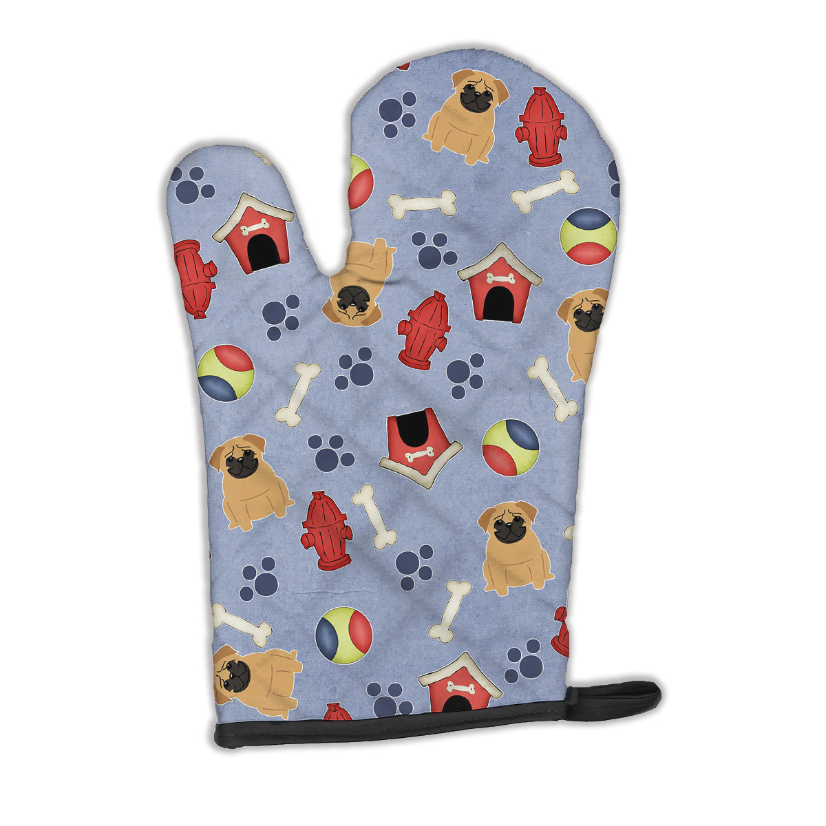 Dog House Collection Pug Brown Oven Mitt BB2620OVMT  the-store.com.