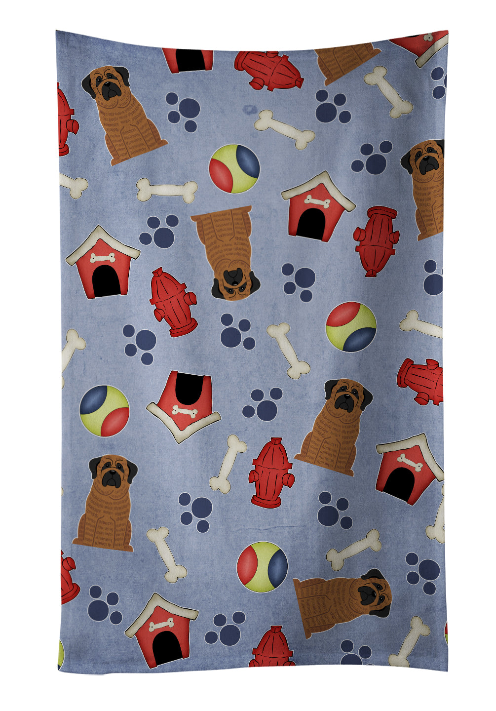 Dog House Collection Mastiff Brindle Kitchen Towel BB2628KTWL - the-store.com