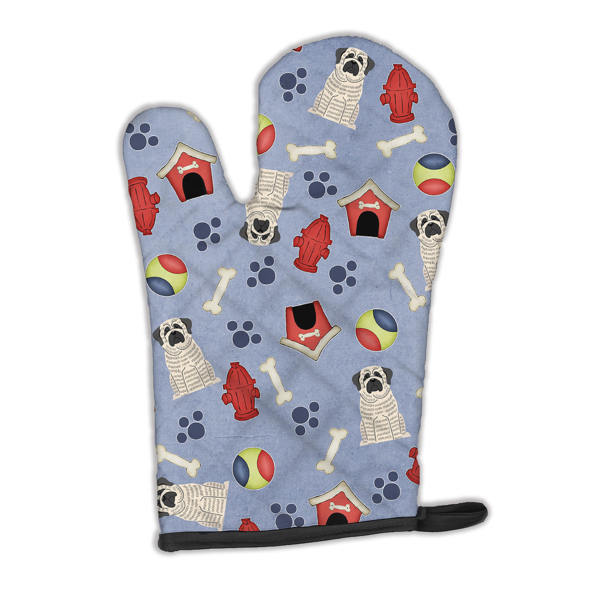 Dog House Collection Mastiff Brindle White Oven Mitt BB2629OVMT  the-store.com.