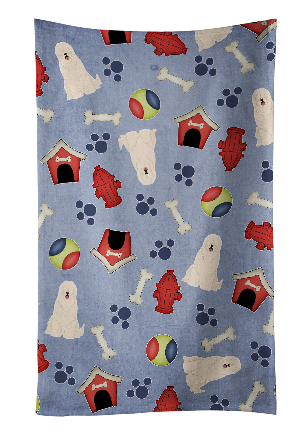 Dog House Collection South Russian Sheepdog Kitchen Towel BB2637KTWL - the-store.com