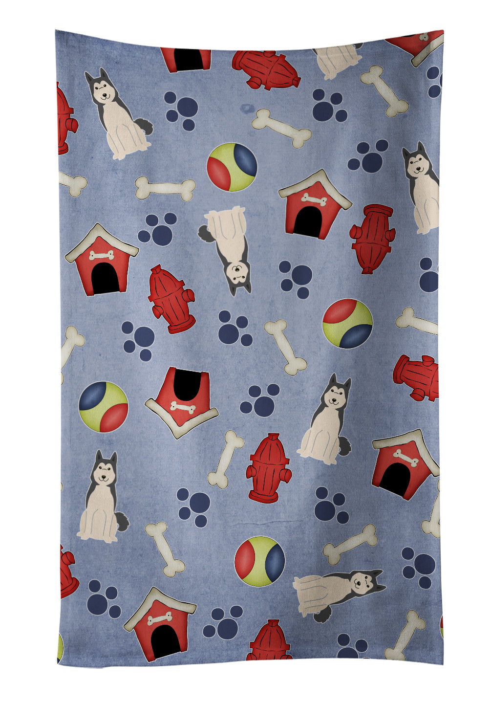 Dog House Collection West Siberian Laika Spitz Kitchen Towel BB2638KTWL - the-store.com
