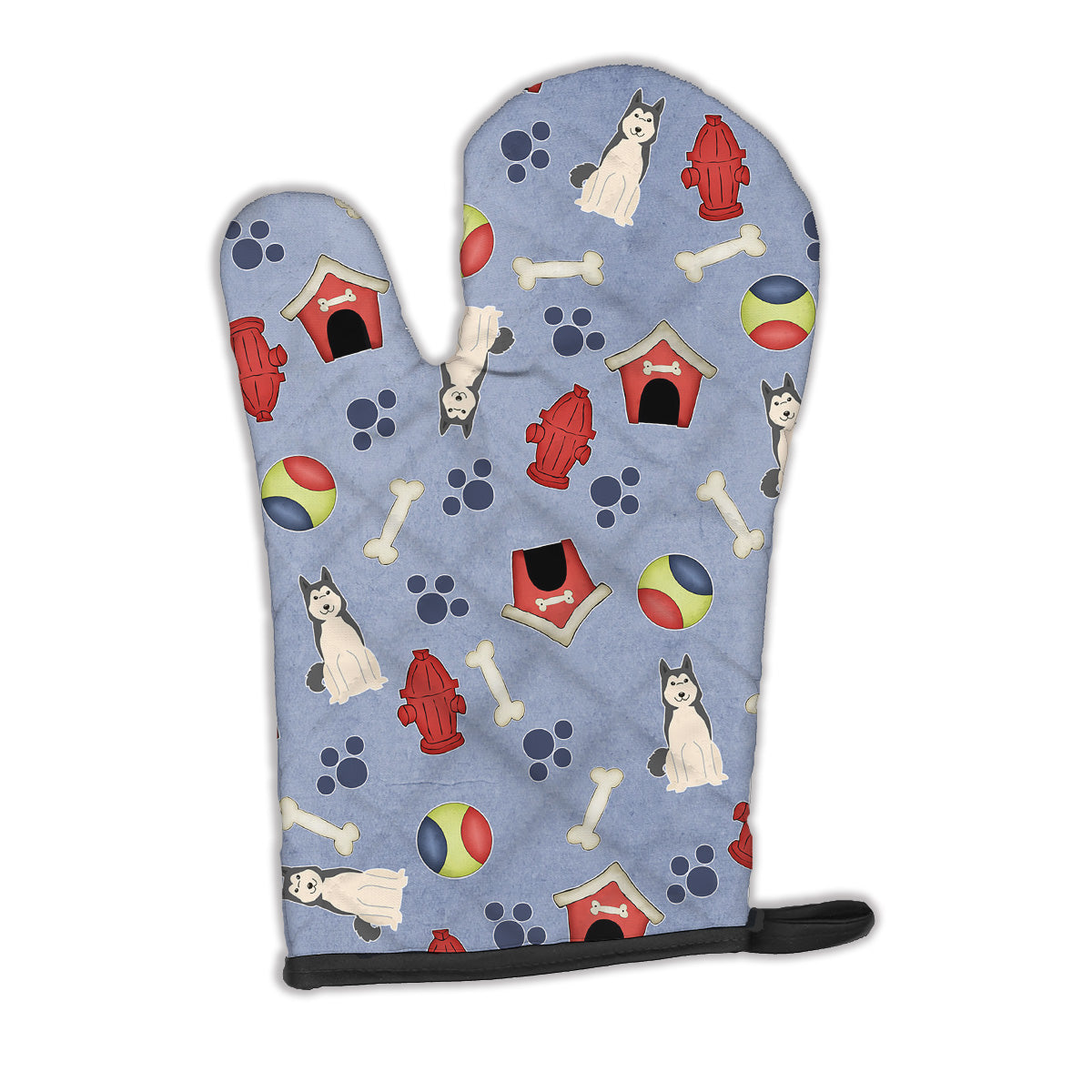 Dog House Collection West Siberian Laika Spitz Oven Mitt BB2638OVMT  the-store.com.