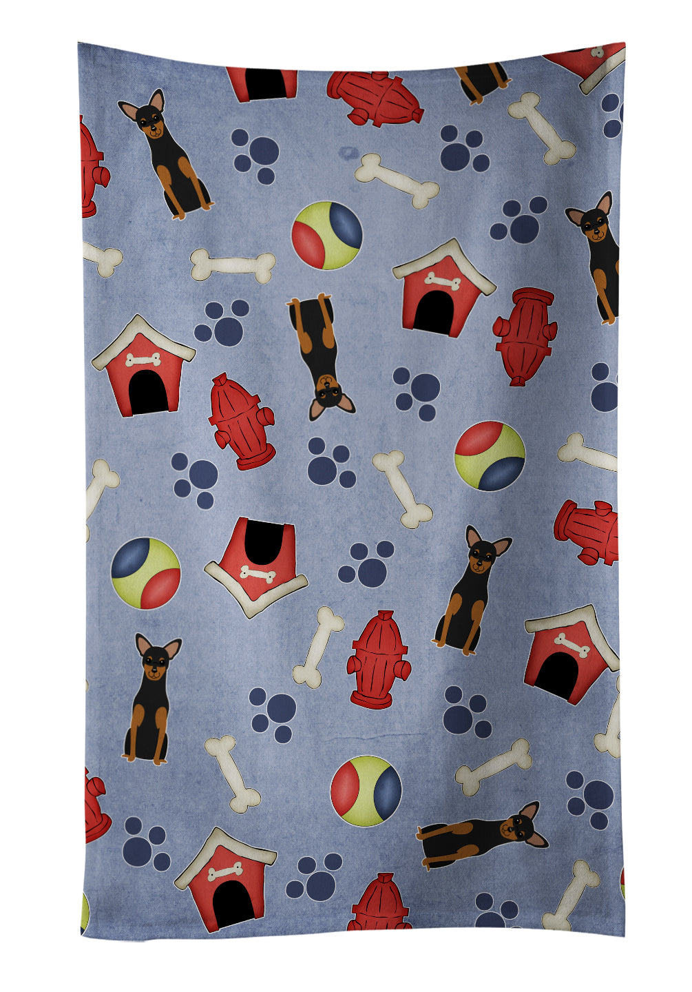 Dog House Collection Manchester Terrier Kitchen Towel BB2641KTWL - the-store.com