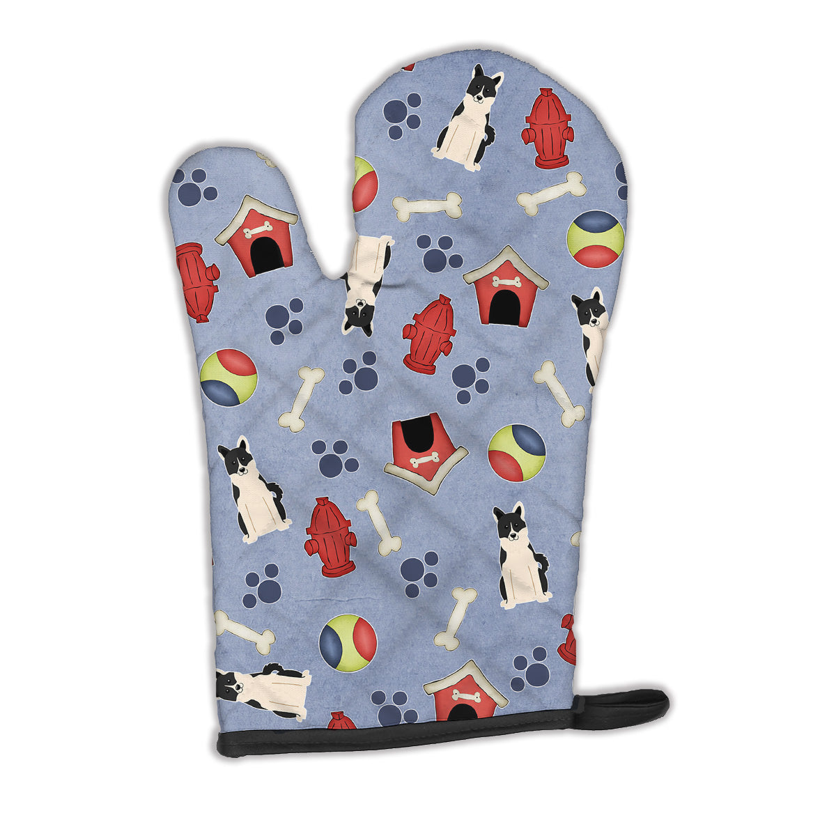 Dog House Collection Russo-European Laika Spitz Oven Mitt BB2642OVMT  the-store.com.