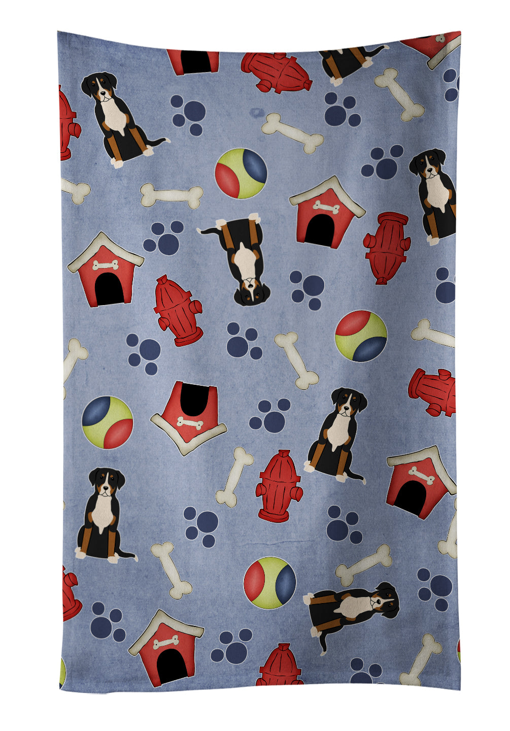 Dog House Collection Greater Swiss Mountain Dog Kitchen Towel BB2650KTWL - the-store.com