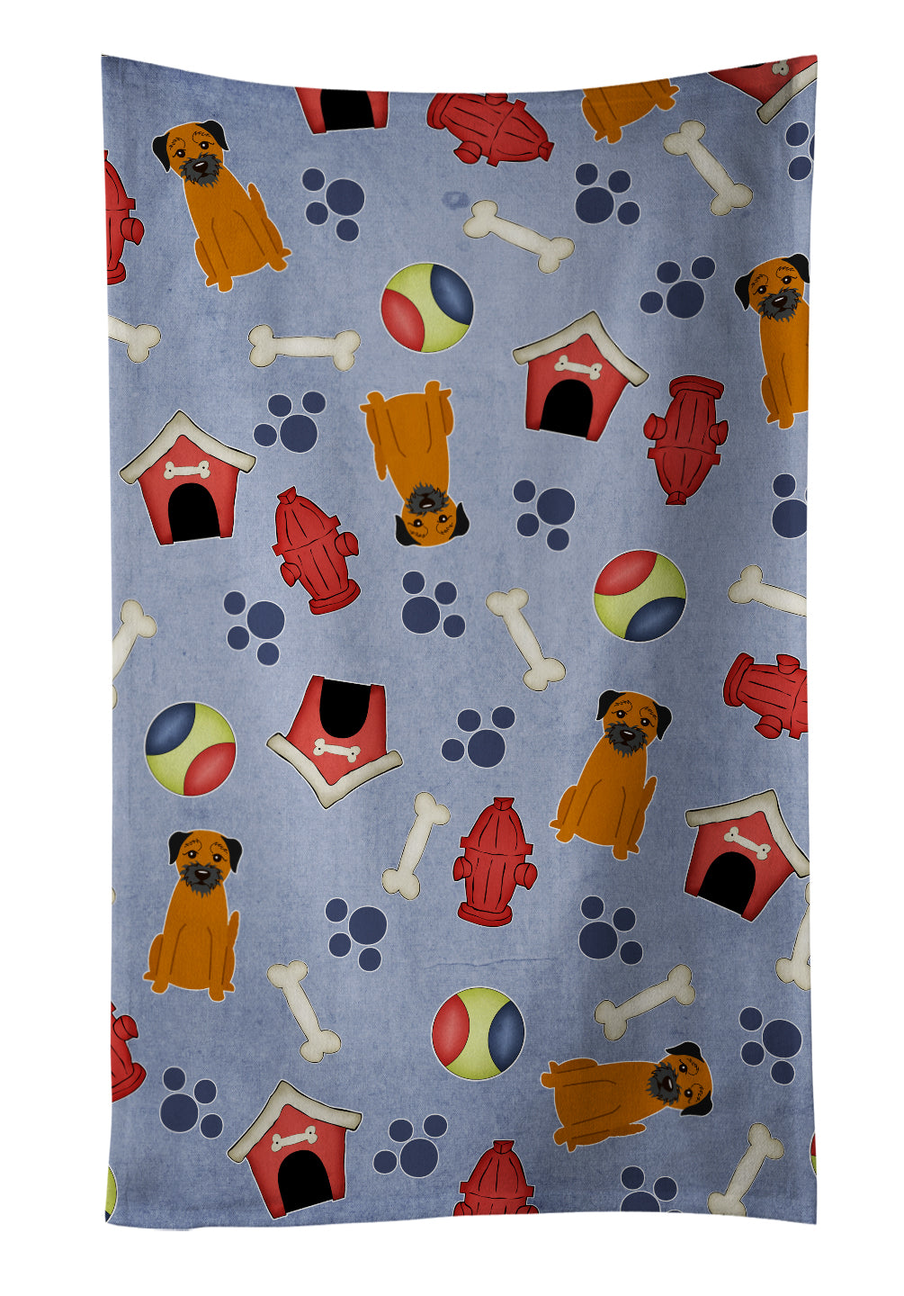Dog House Collection Border Terrier Kitchen Towel BB2652KTWL - the-store.com
