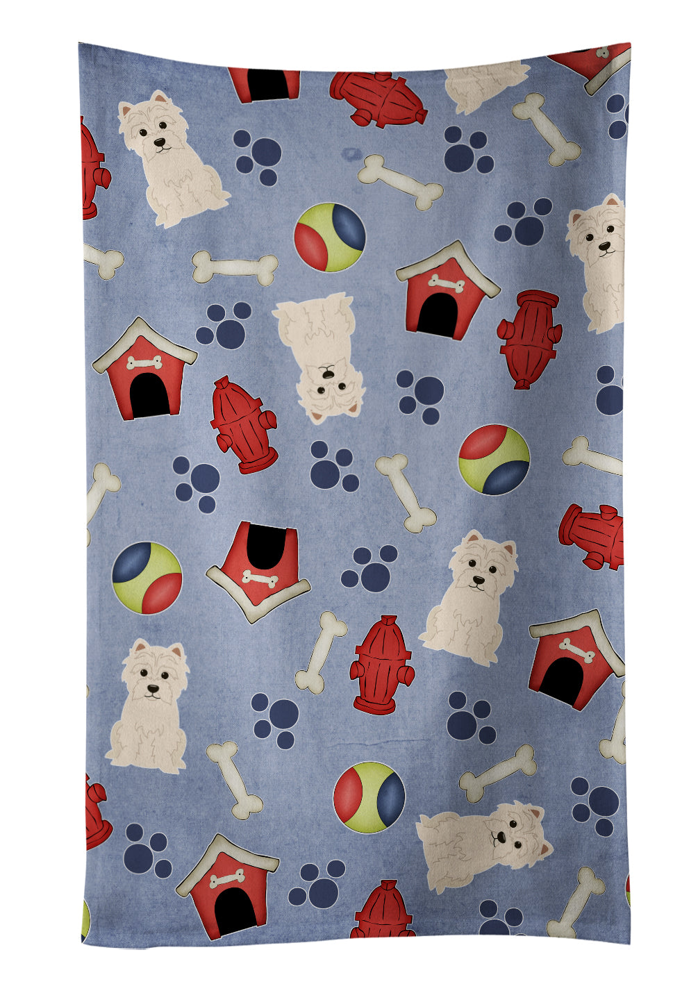 Dog House Collection Westie Kitchen Towel BB2655KTWL - the-store.com