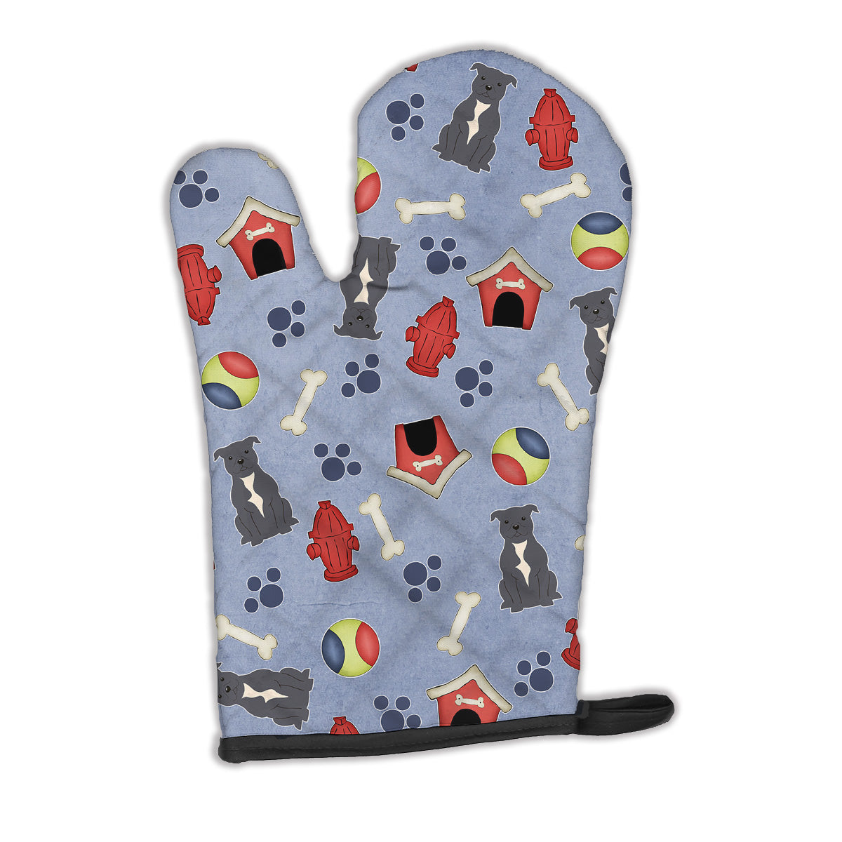 Dog House Collection Staffordshire Bull Terrier Blue Oven Mitt BB2659OVMT  the-store.com.