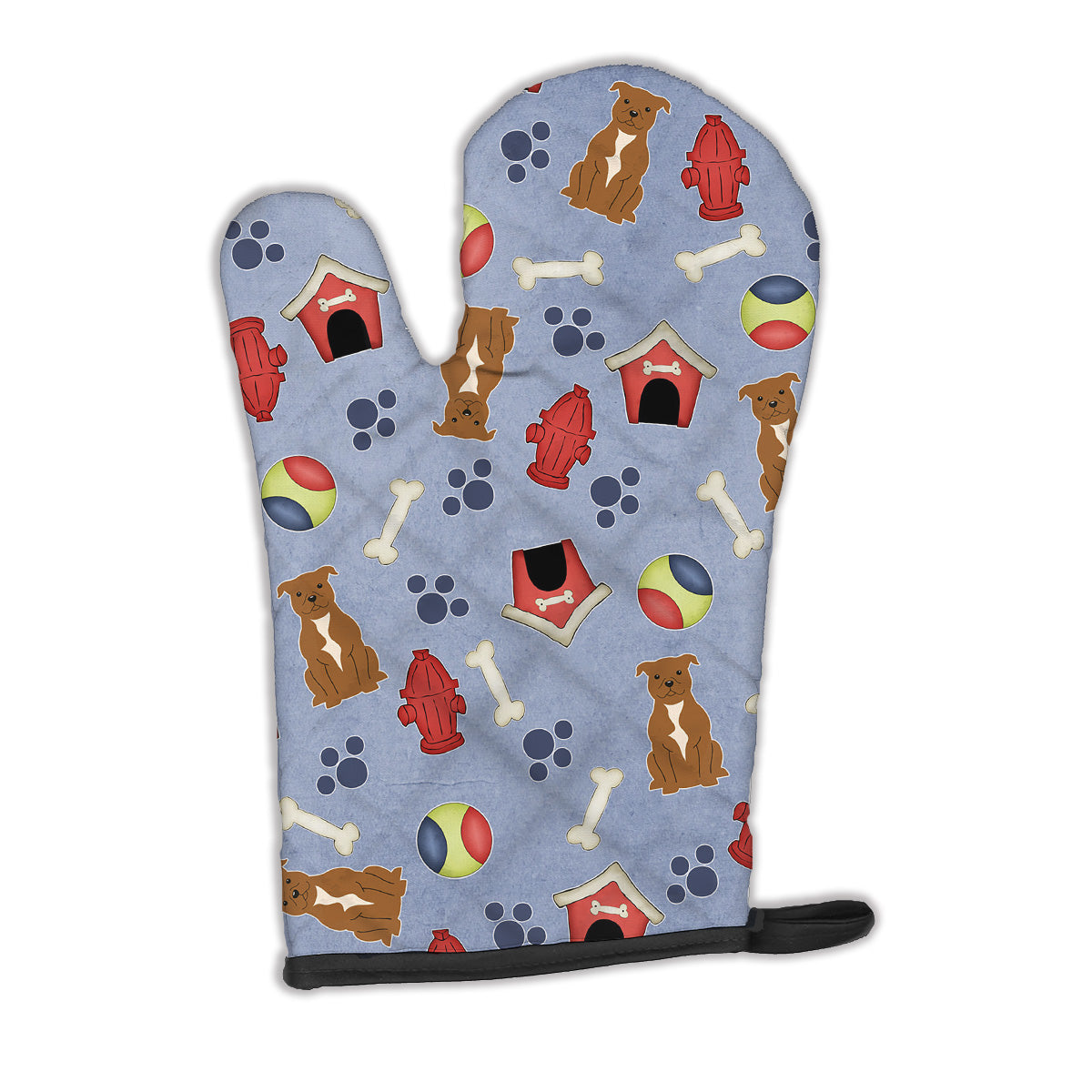Dog House Collection Staffordshire Bull Terrier Brown Oven Mitt BB2660OVMT  the-store.com.