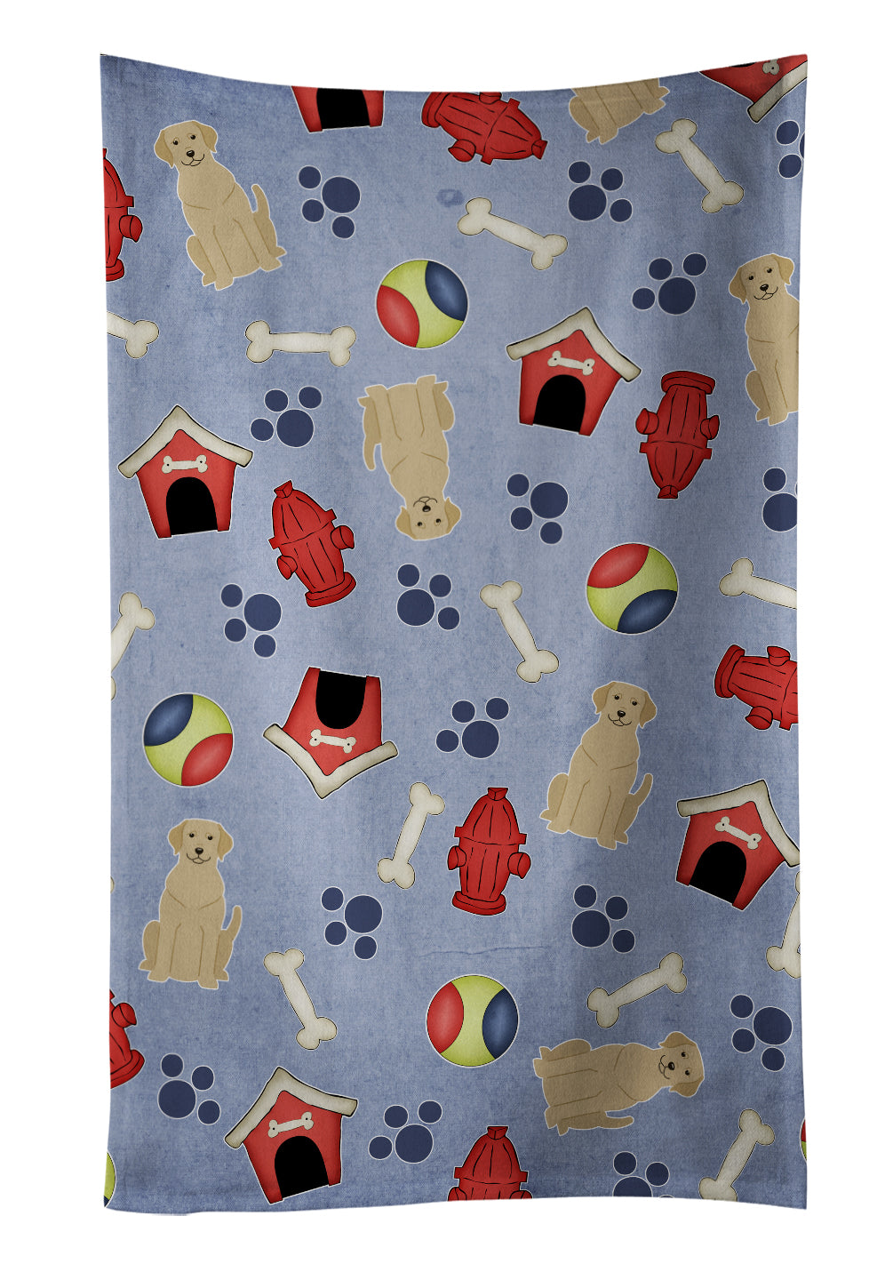 Dog House Collection Yellow Labrador Kitchen Towel BB2668KTWL - the-store.com