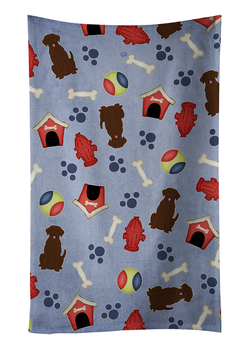 Dog House Collection Chocolate Labrador Kitchen Towel BB2669KTWL - the-store.com