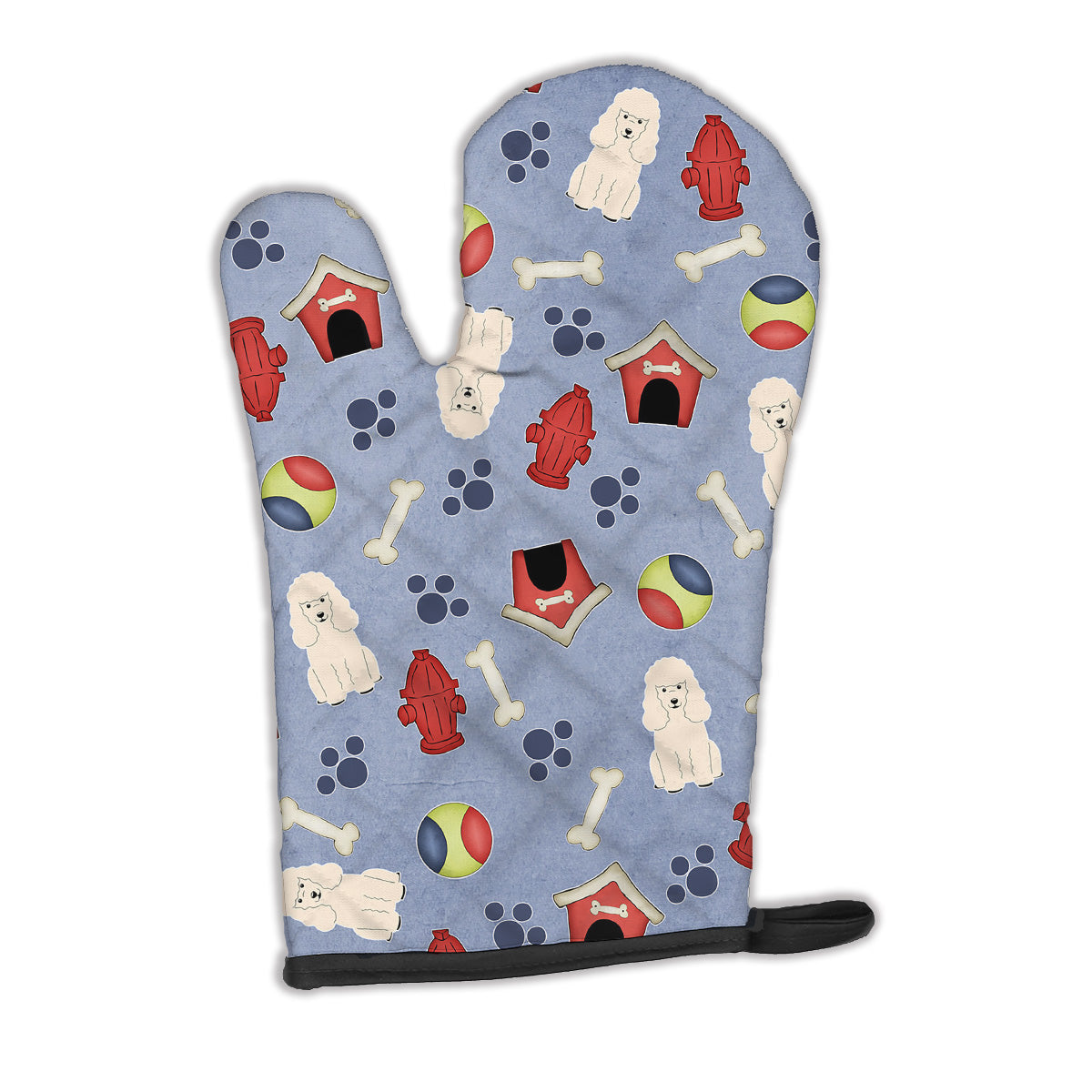 Dog House Collection Poodle White Oven Mitt BB2683OVMT  the-store.com.