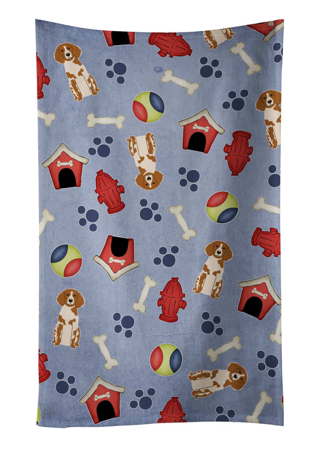 Dog House Collection Brittany Spaniel Kitchen Towel BB2685KTWL - the-store.com