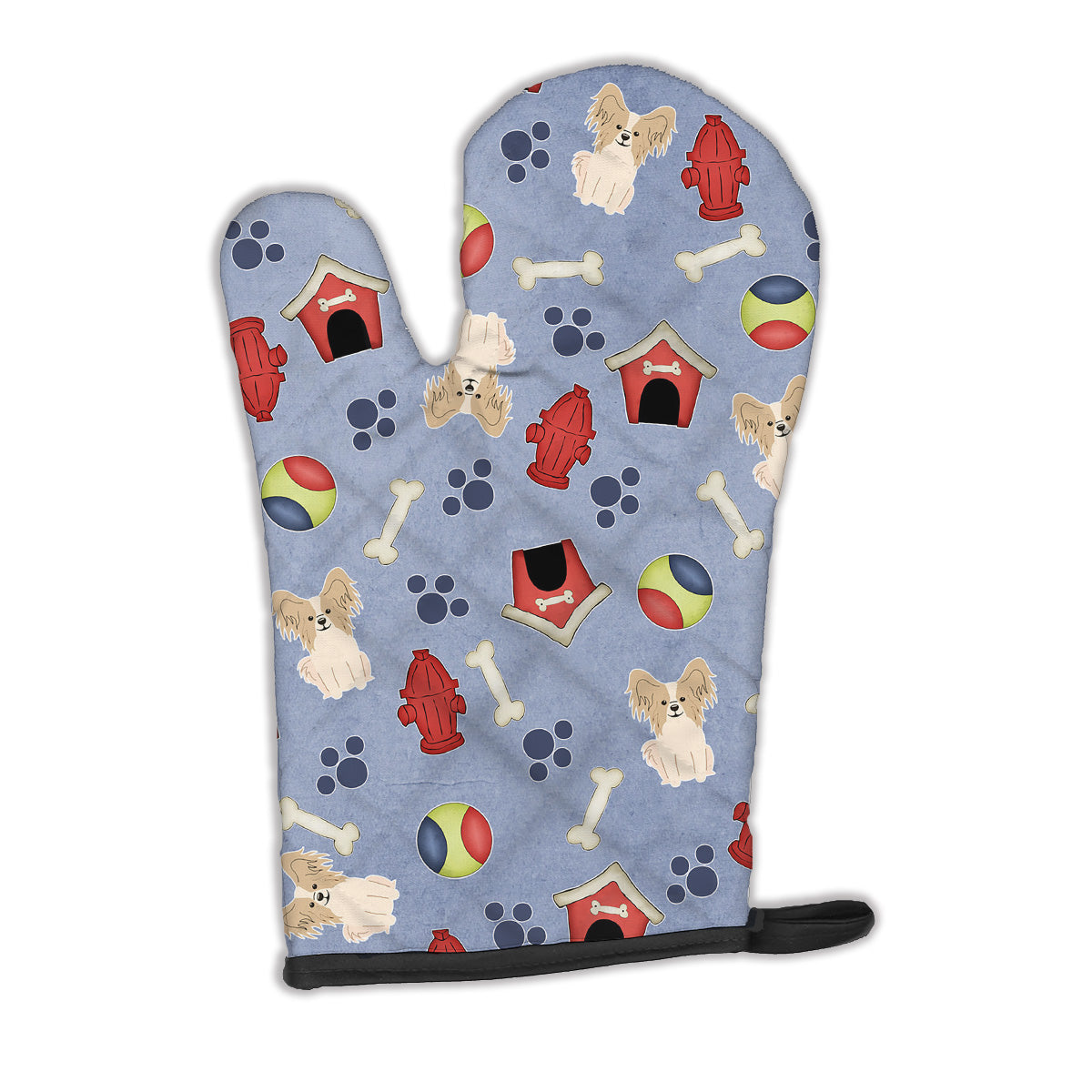 Dog House Collection Papillon Sable White Oven Mitt BB2690OVMT  the-store.com.