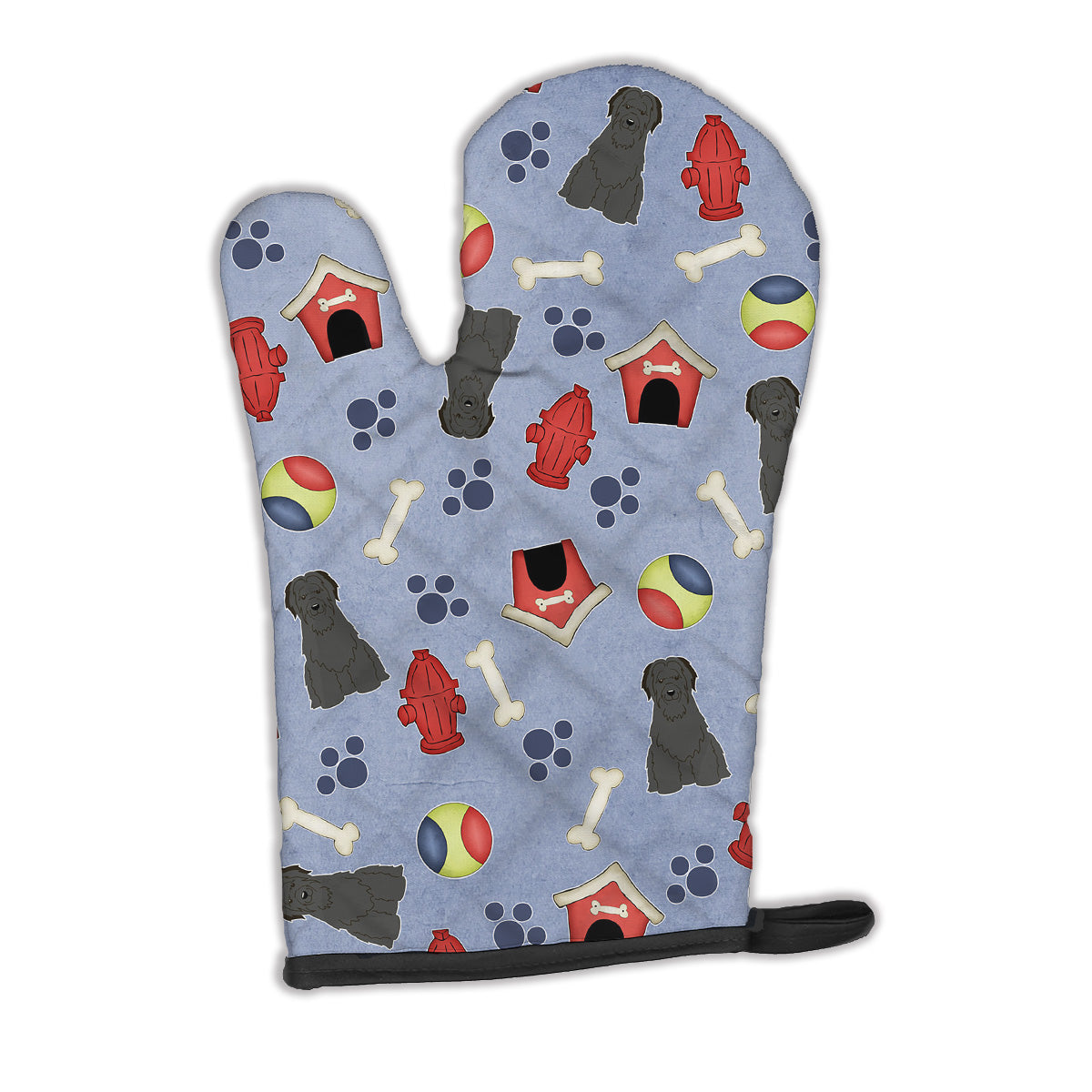 Dog House Collection Briard Black Oven Mitt BB2694OVMT  the-store.com.