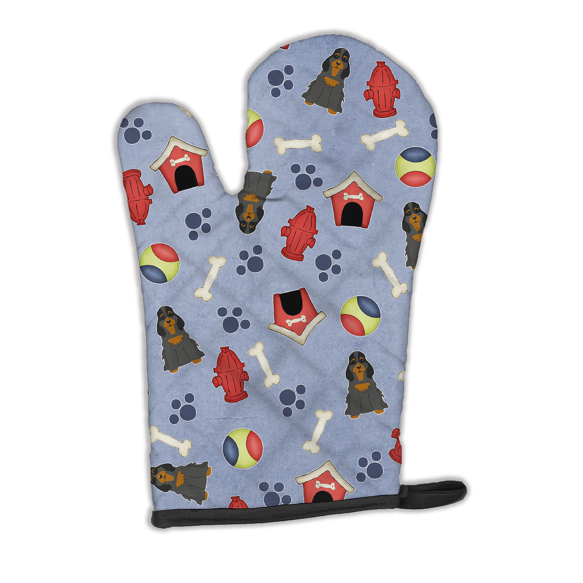 Dog House Collection Cocker Spaniel Black Tan Oven Mitt BB2706OVMT  the-store.com.