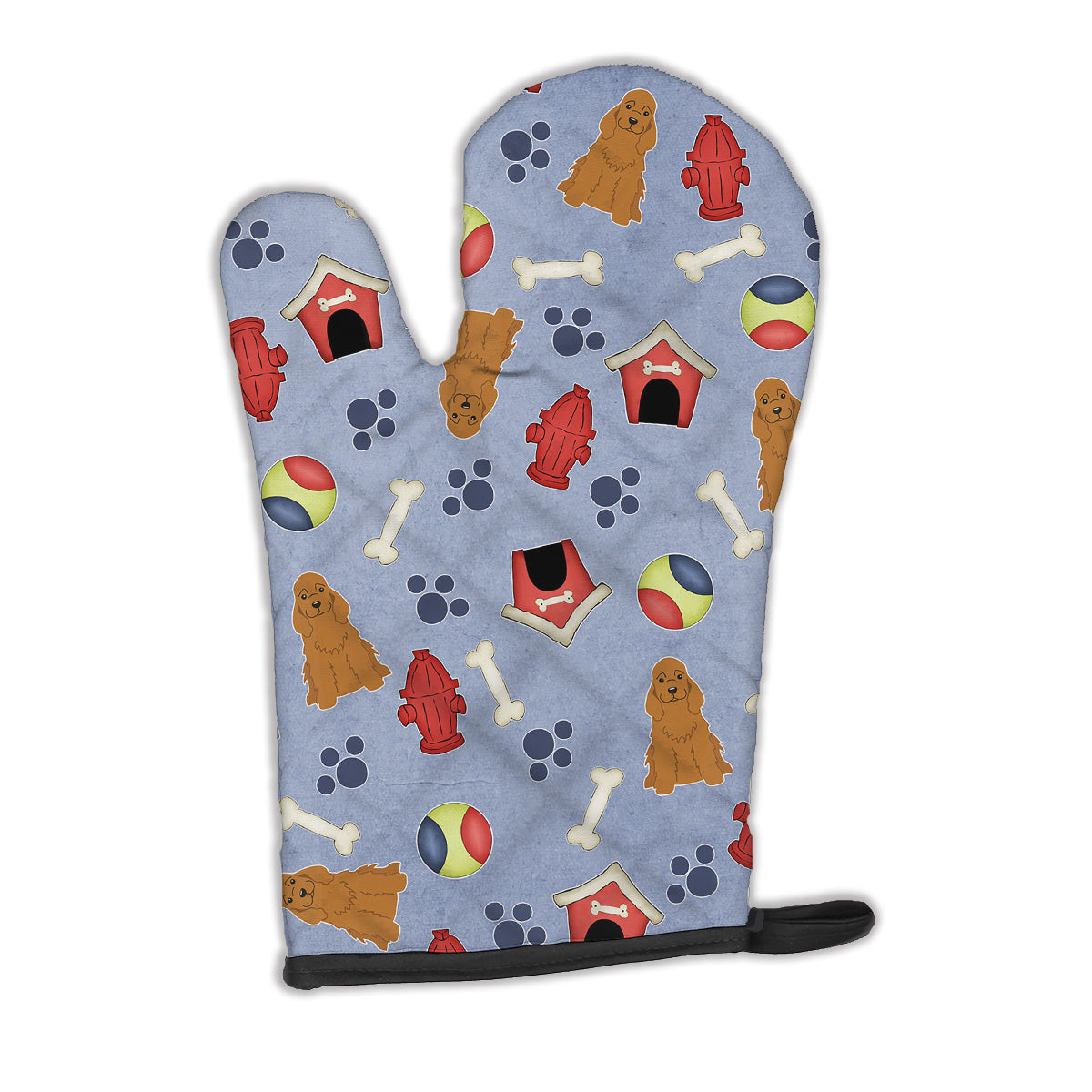 Dog House Collection Cocker Spaniel Red Oven Mitt BB2708OVMT  the-store.com.