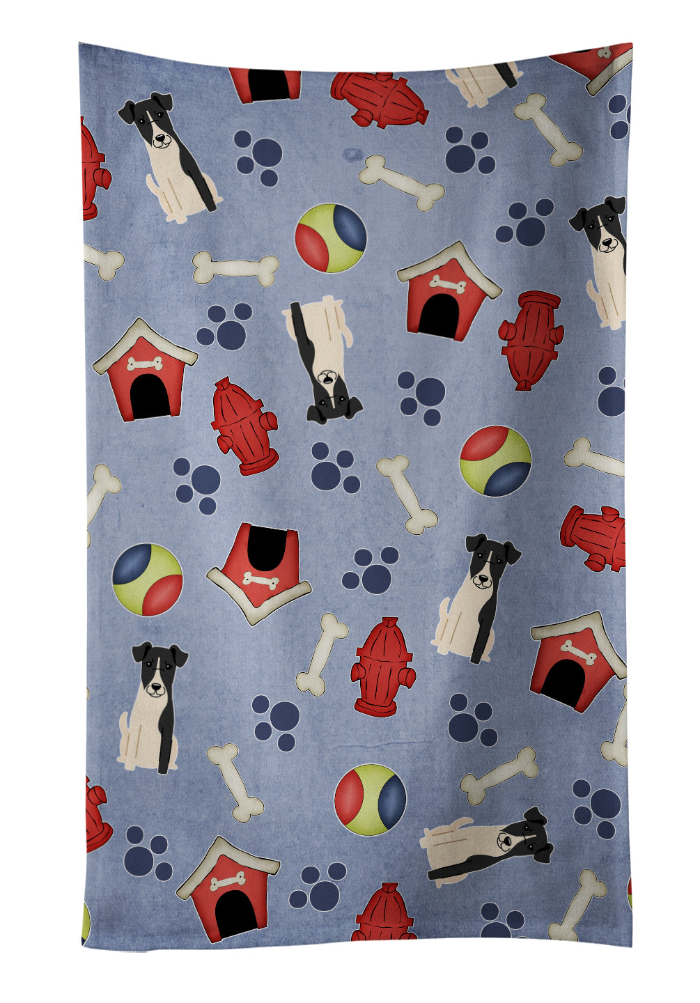 Dog House Collection Smooth Fox Terrier Kitchen Towel BB2711KTWL - the-store.com