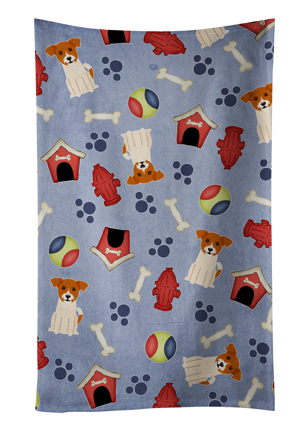 Dog House Collection Jack Russell Terrier Kitchen Towel BB2721KTWL - the-store.com