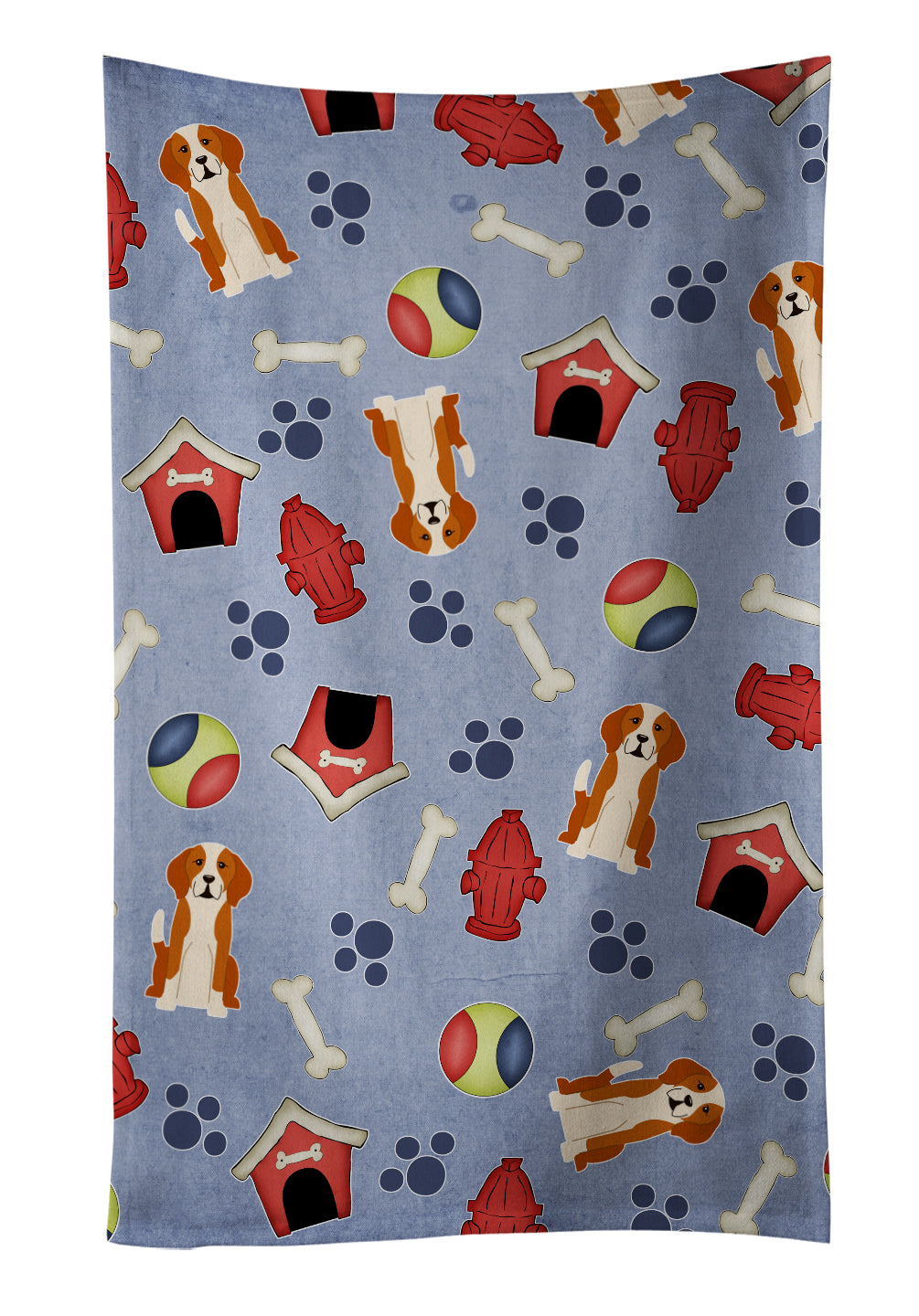 Dog House Collection English Foxhound Kitchen Towel BB2723KTWL - the-store.com