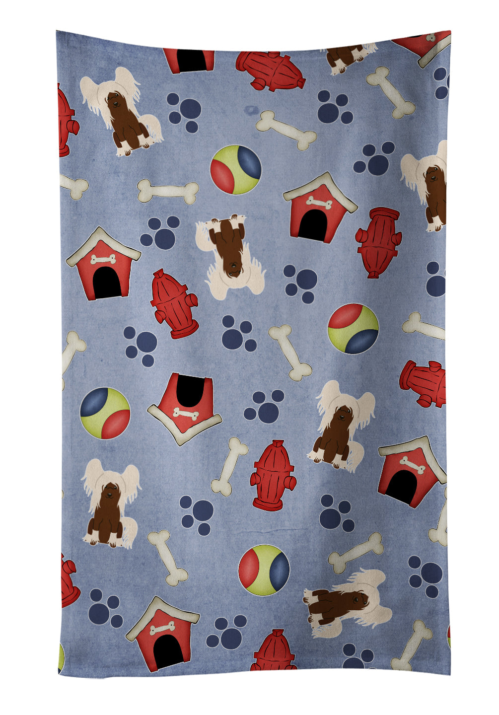Dog House Collection Chinese Crested Cream Kitchen Towel BB2726KTWL - the-store.com