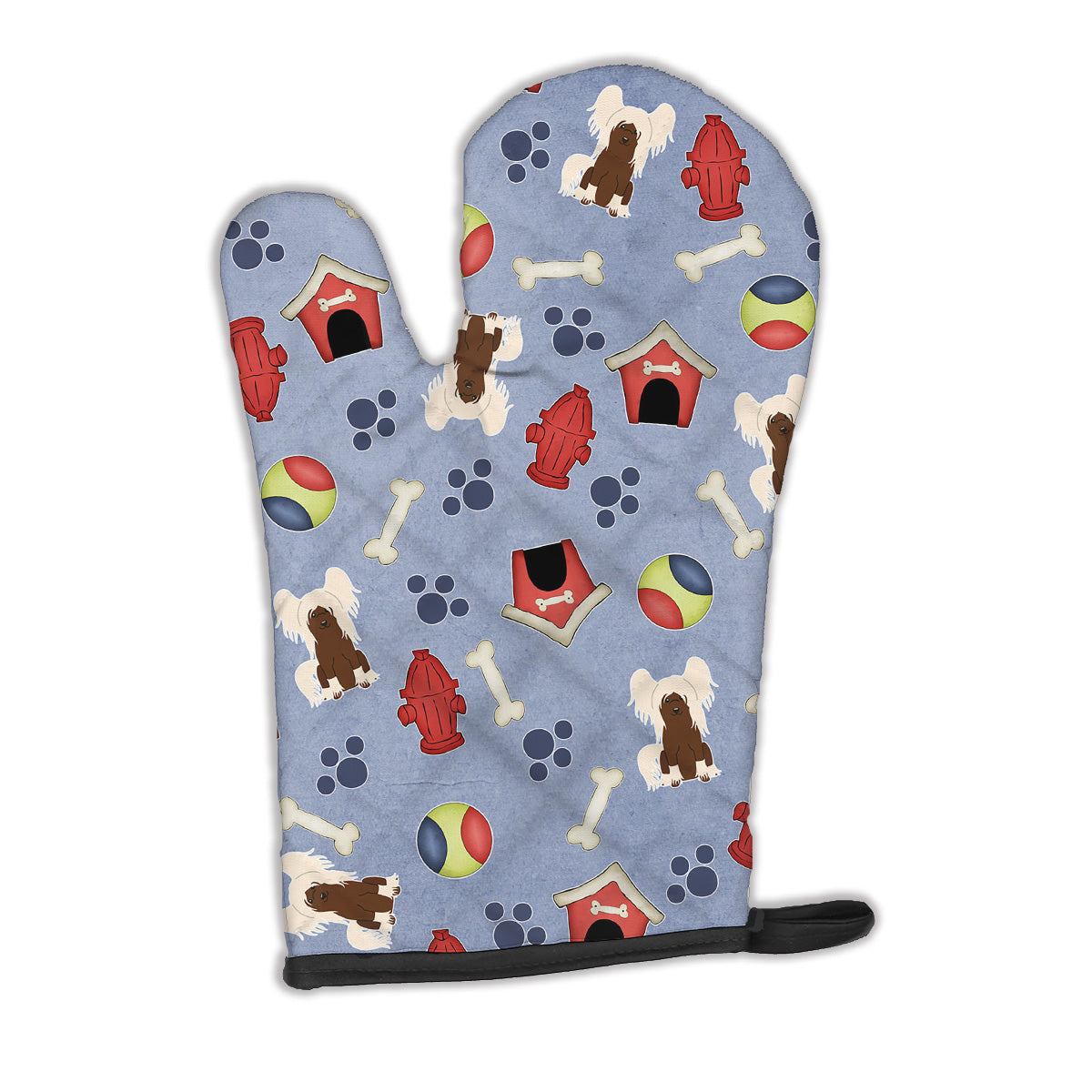 Dog House Collection Chinese Crested Cream Oven Mitt BB2726OVMT