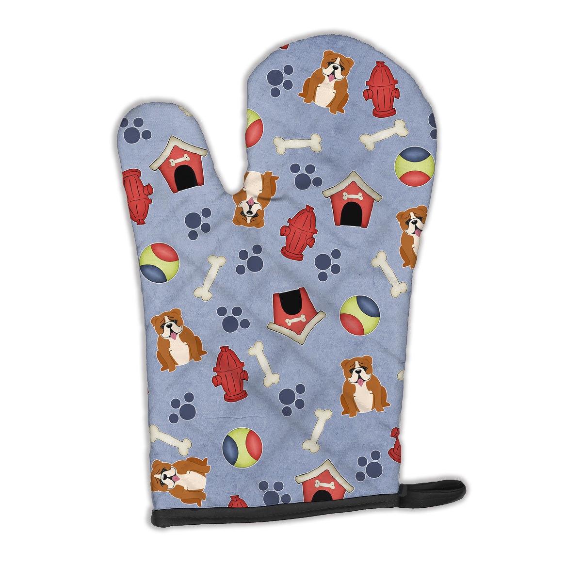 Dog House Collection English Bulldog Red White Oven Mitt BB2733OVMT  the-store.com.