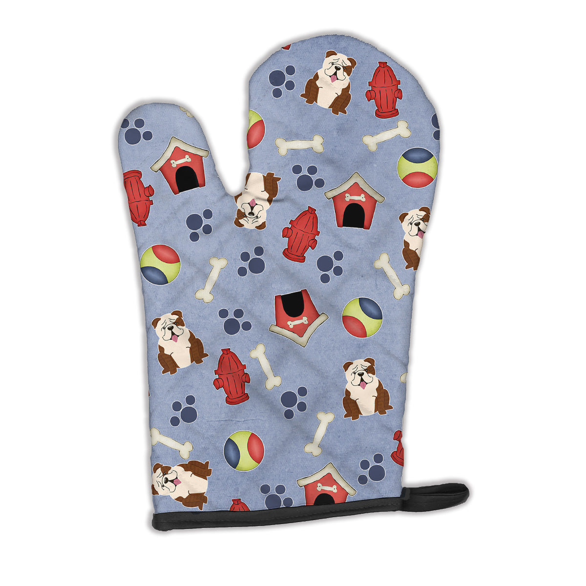 Dog House Collection English Bulldog Brindle White Oven Mitt BB2734OVMT  the-store.com.