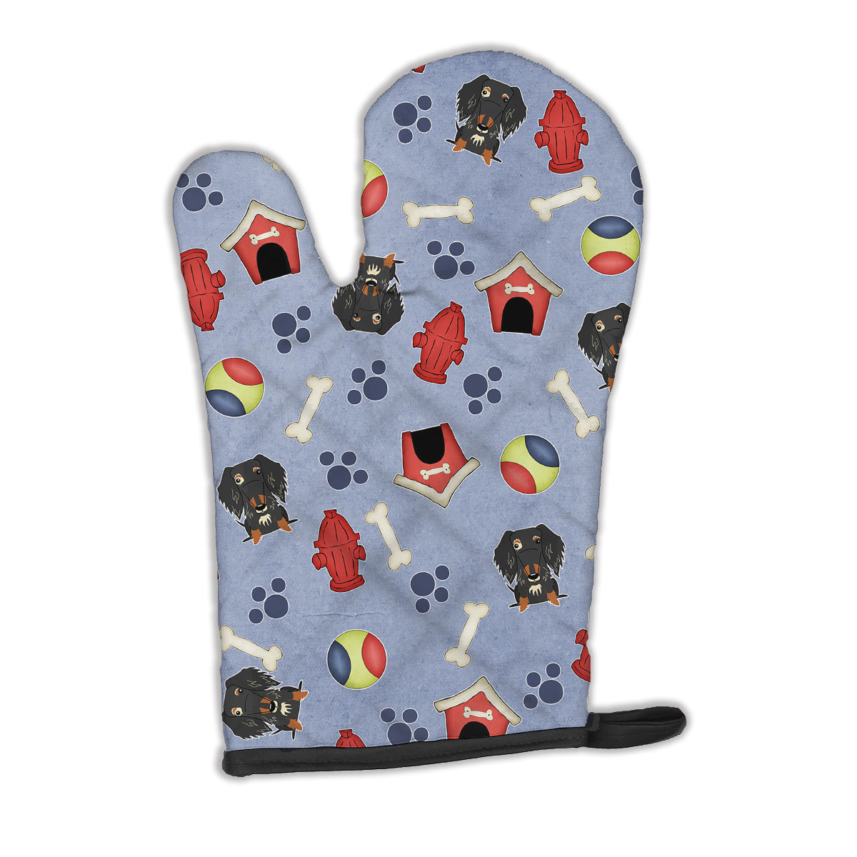 Dog House Collection Wire Haired Dachshund Dapple Oven Mitt BB2741OVMT  the-store.com.