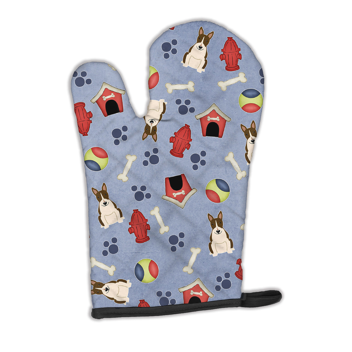 Dog House Collection Bull Terrier Dark Brindle Oven Mitt BB2749OVMT  the-store.com.