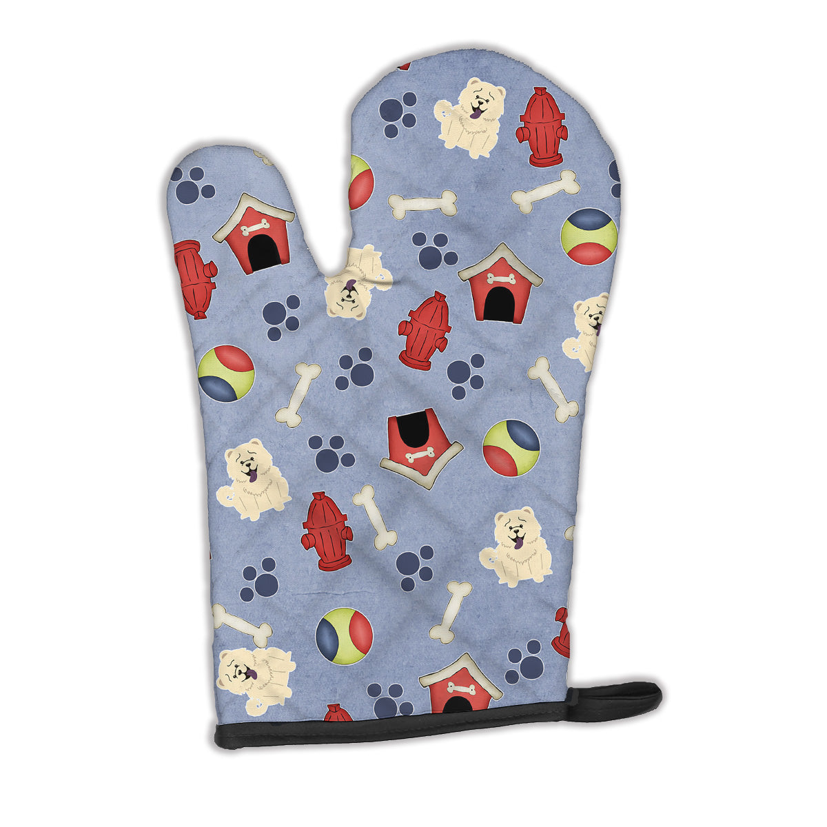 Dog House Collection Chow Chow White Oven Mitt BB2753OVMT  the-store.com.