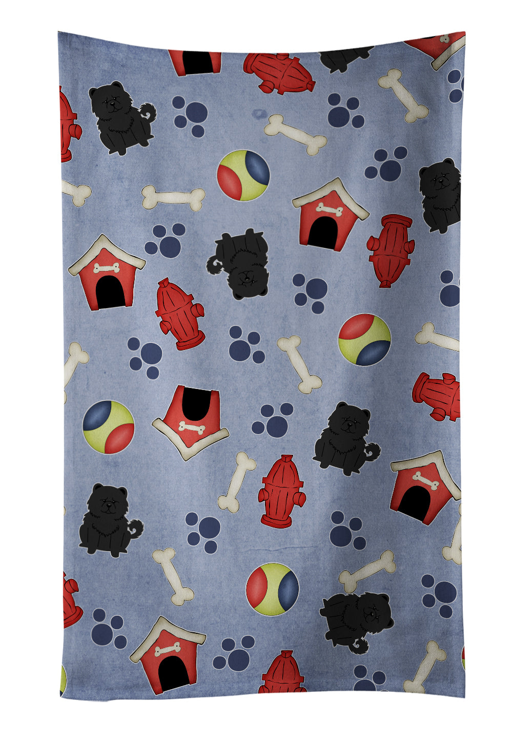 Dog House Collection Chow Chow Black Kitchen Towel BB2756KTWL - the-store.com