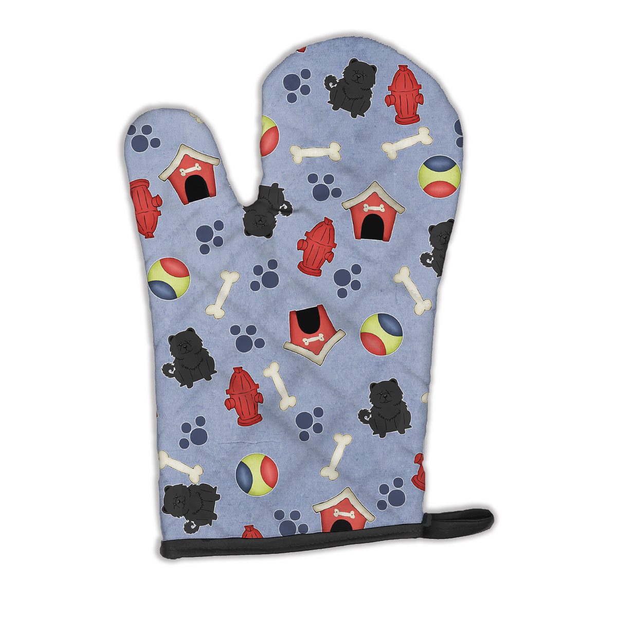 Dog House Collection Chow Chow Black Oven Mitt BB2756OVMT  the-store.com.