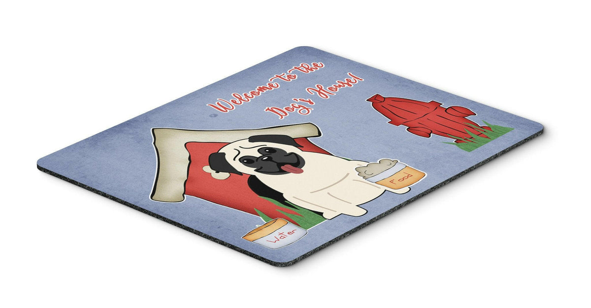 Dog House Collection Pug Cream Mouse Pad, Hot Pad or Trivet BB2758MP by Caroline&#39;s Treasures
