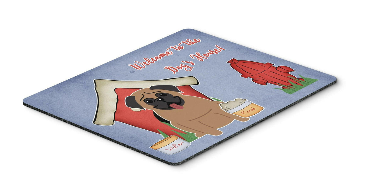 Dog House Collection Pug Brown Mouse Pad, Hot Pad or Trivet BB2759MP by Caroline&#39;s Treasures